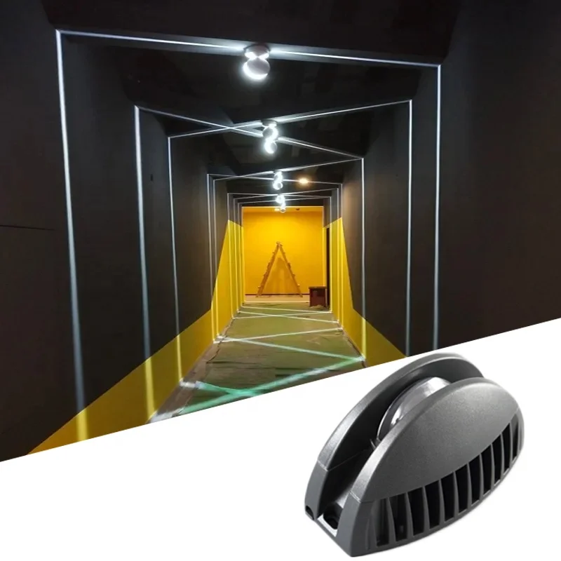 

12W RGBW Window Sill Light Colorful Outdoor Waterproof Wall Lamps Corridor 360 Degree Ray Door Frame Led Spot Light