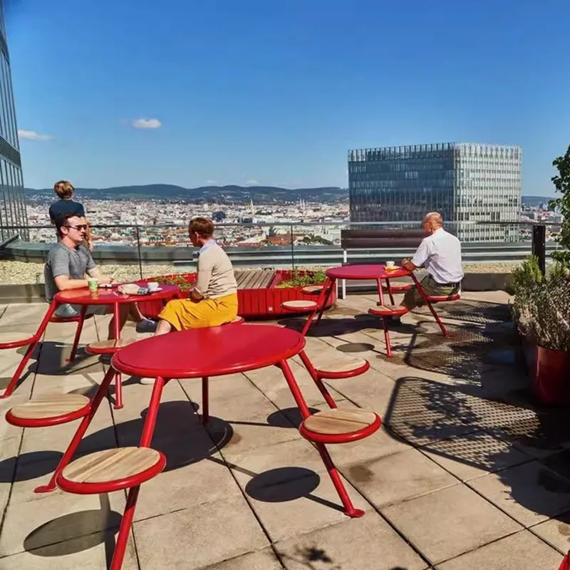 Outdoor tables and chairs courtyard milk tea shop cafe Internet celebrity balcony outdoor wrought iron leisure table and chair s