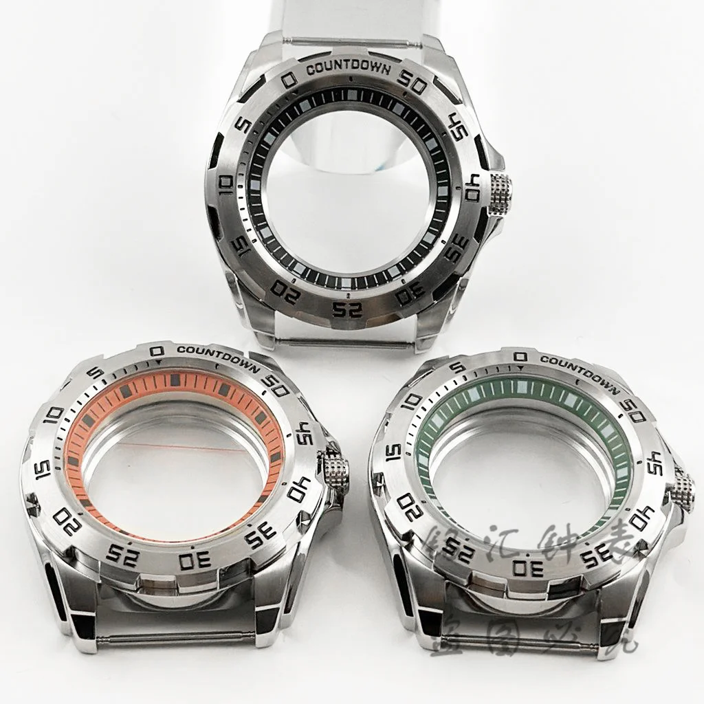

44MM Mechanical Case Modified Stainless Steel Watch Case Accessories Precision Suitable For NH34 NH35 NH36 NH38 NH70 Movement