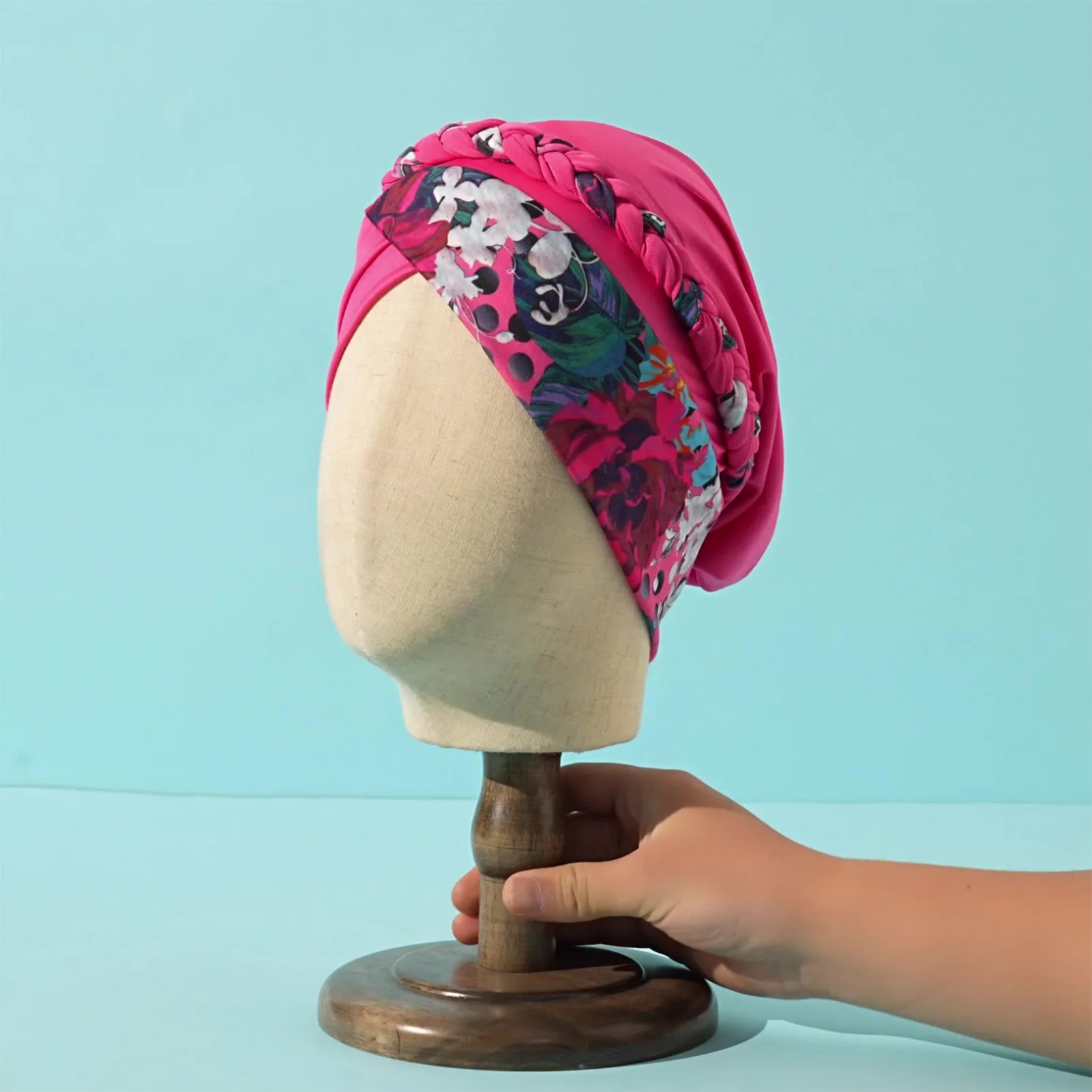 

Завязанные повязки на голову для женщин, эластичный витой платок, тюрбаны, аксессуар для волос для чернокожих женщин