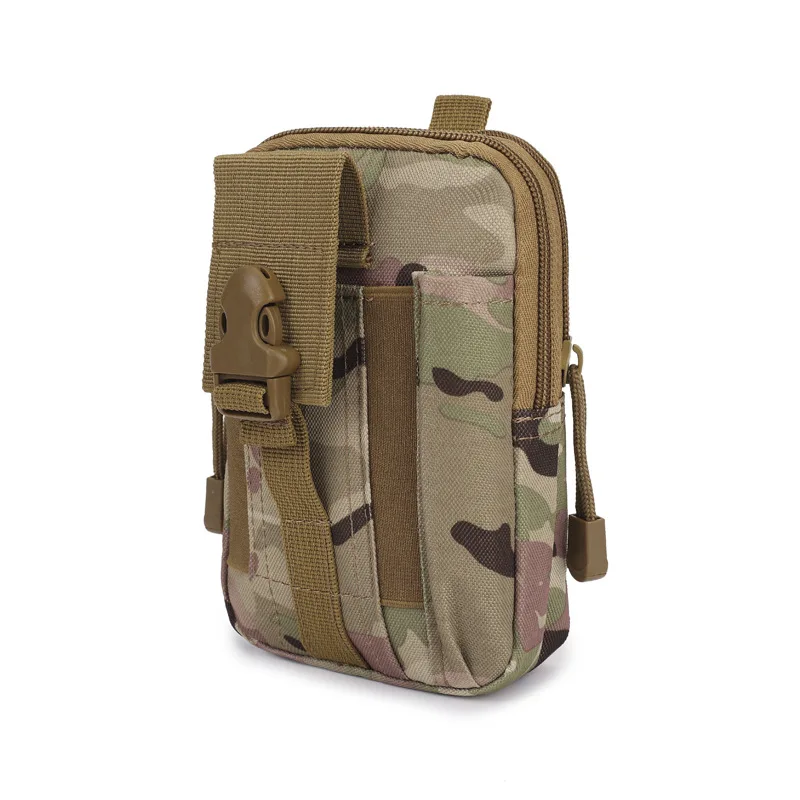 

Men wear belt, zero wallet, hanging bag, men's camouflage outdoor sports mobile phone bag, tactical waist bag