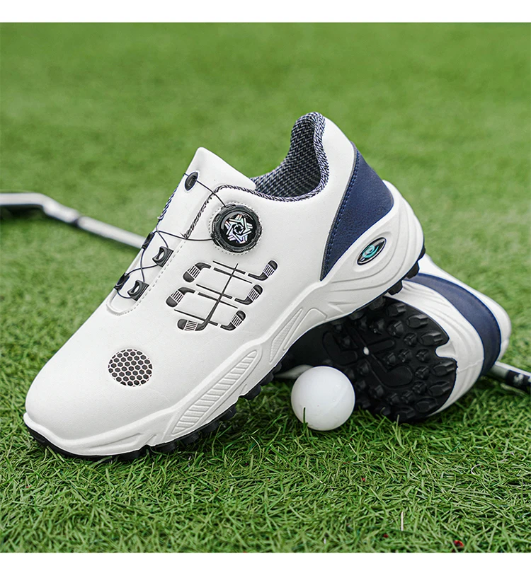 Herren-Golfschuhe für Herbst und Sommer, mit dicken und flexiblen Sohlen, bequem und atmungsaktiv, mit praktischem Twist-Lock-Design, geeignet für den täglichen Freizeitgebrauch, Golf, Outdoor-Sport und andere Aktivitäten – Detail 20