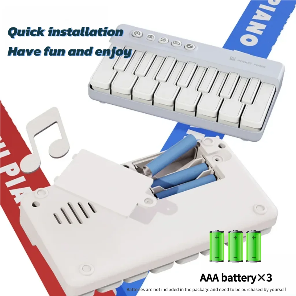 Mini Pocket Electronic Keyboard Electronic Organ Portable Piano Musical Instruments Educational Toy For Kids Children Gift