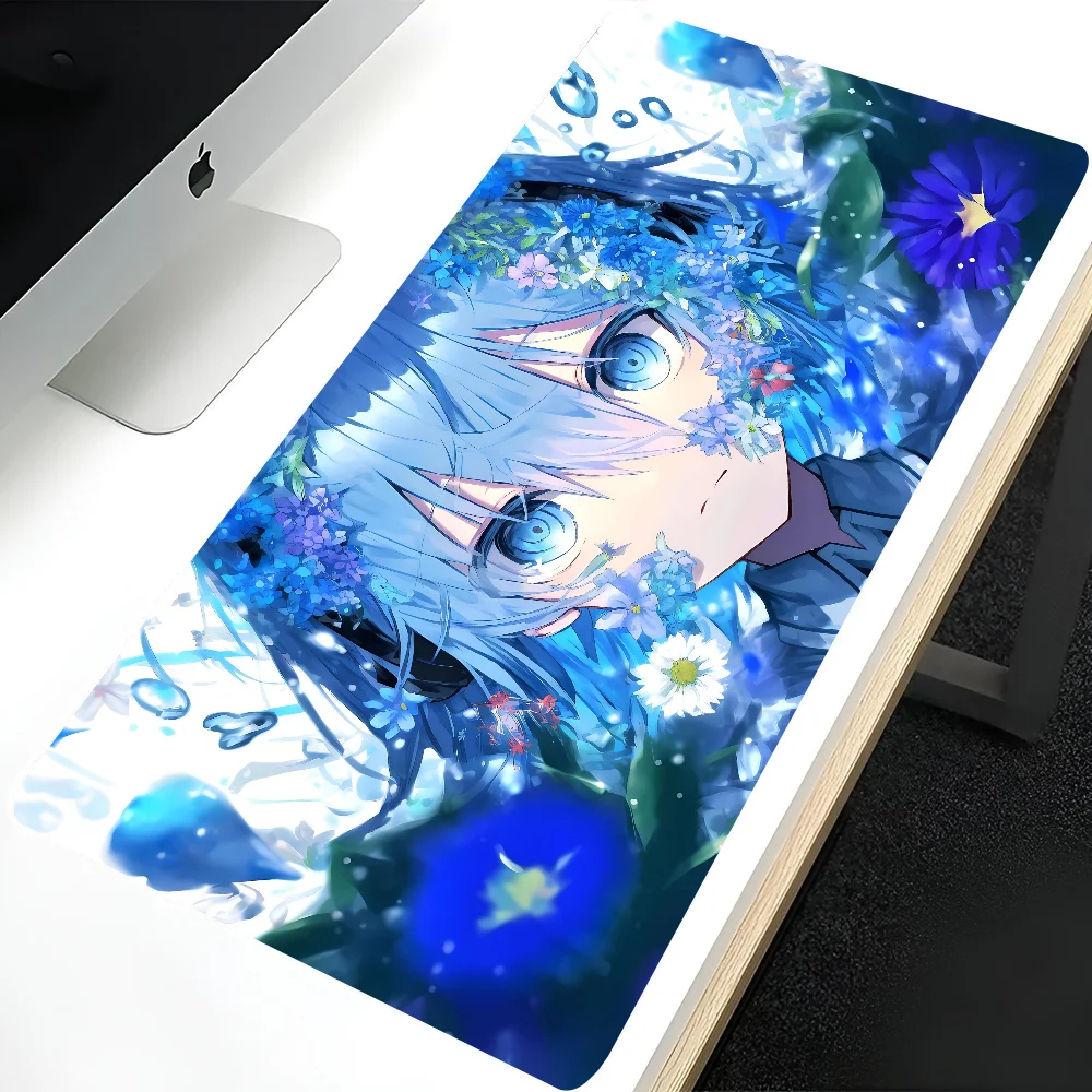 

1pc hot game Klein Blue Anime Non-slip Mouse Pad Suitable For Office Computers Laptops E-sports Game Desk Mats XXL Keyboard