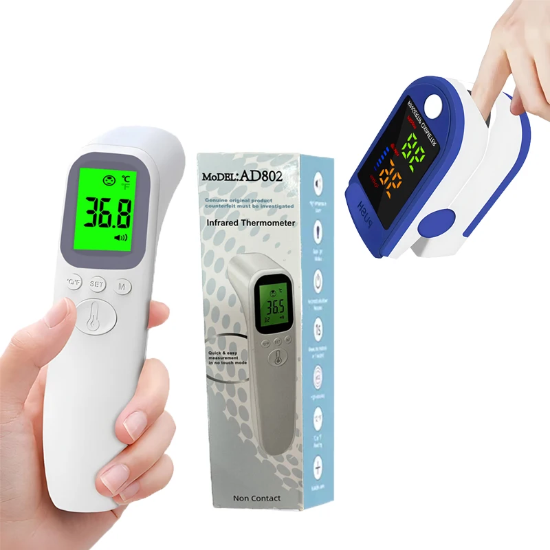 

Medical Health Monitoring Tool Digital Thermometer Non-contact Thermometer Temperature Tool thermometer/Finger Pulse Oximeter
