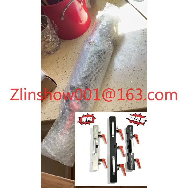Elevator installation, magnetic guide rail docking device, elevator rail connection