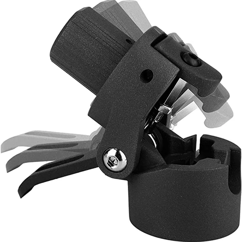 

2525+ Folding Pole Base - Lock Screw Hook Metal Connector - Compatible with M365 Electric Scooter(Black)