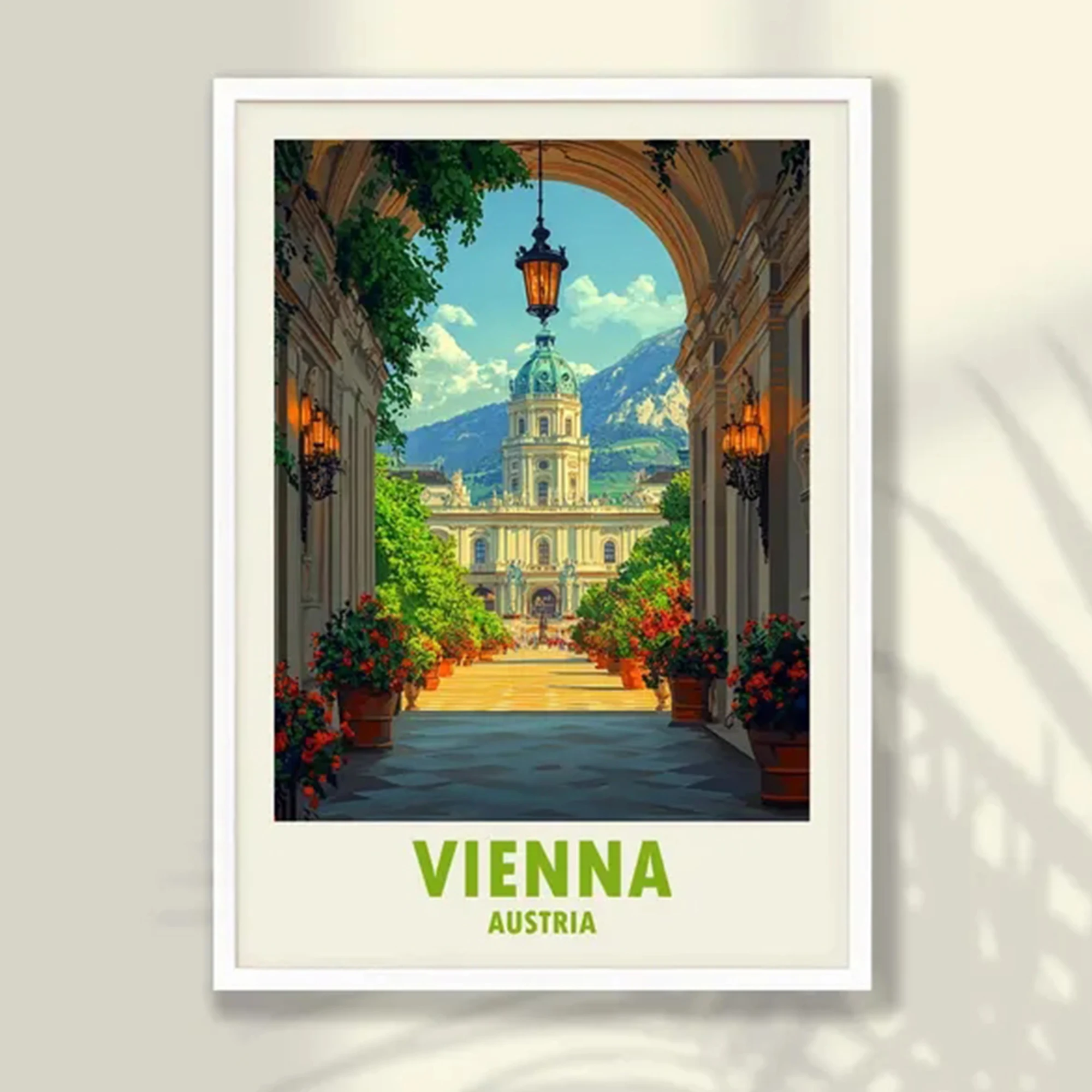 Modern Vienna Austria Travel Wall Art Print Canvas Painting Poster Picture For Living Room,Bedroom Home Decor