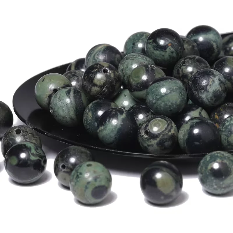 1 Strand Natural Stone New Kambaba Jasper Beads Round Loose Sparrow Bead for Jewelry Making DIY Bracelet Necklace Accessory 15