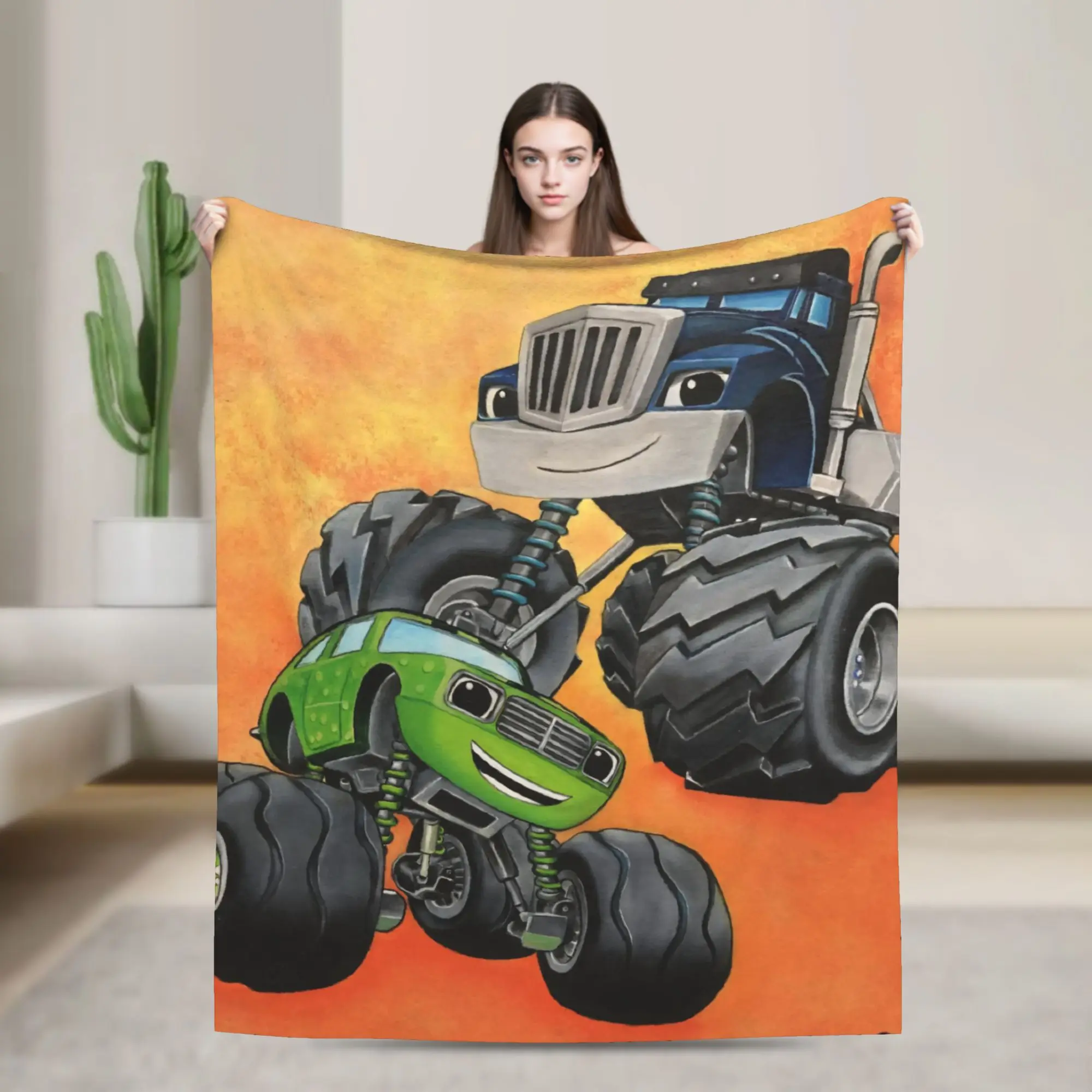 Blaze and the Monster Machines Blanket Multiple Sizes Super Soft Cozy  Throw Blankets for Sofa Couch and Bed