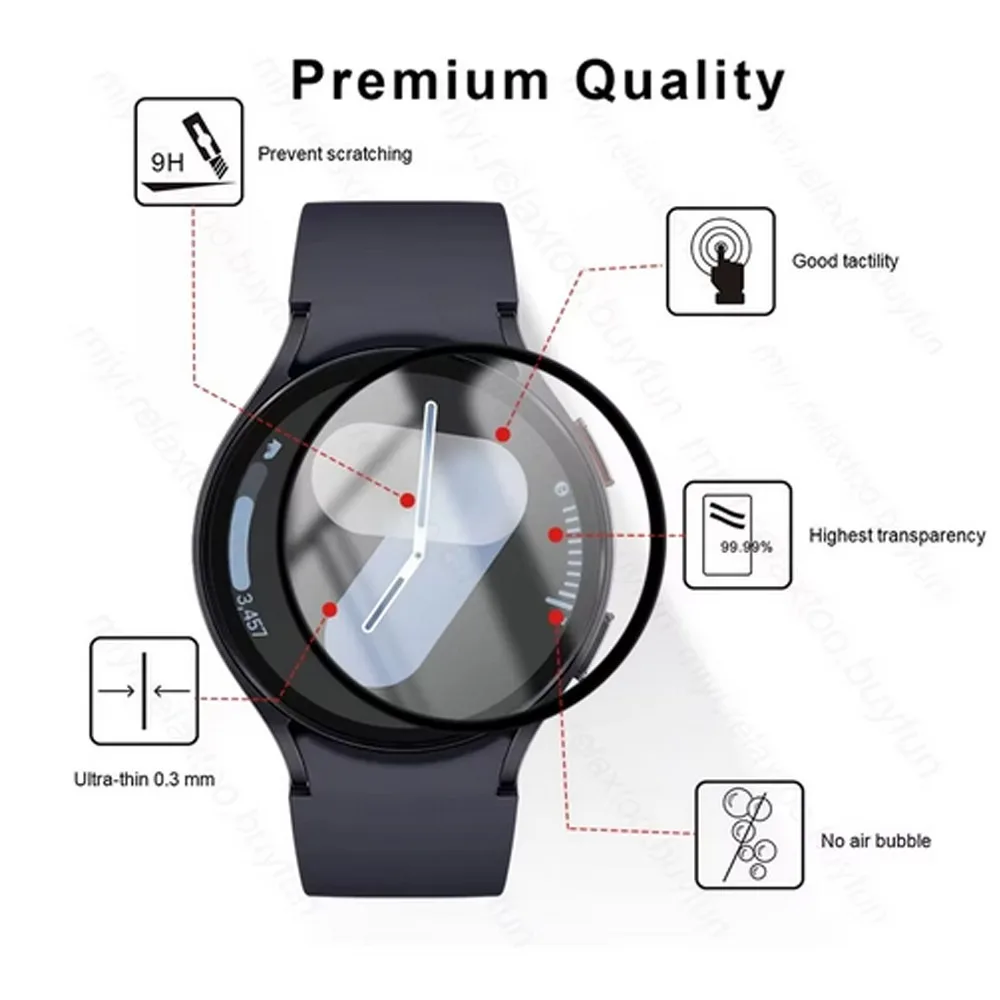 Samsung Galaxy Watch 7 40mm 44mm Ultra 47mm Watch7用傷防止カバー ソフトフィルム PMMAスクリーンプロテクター 強化ガラス