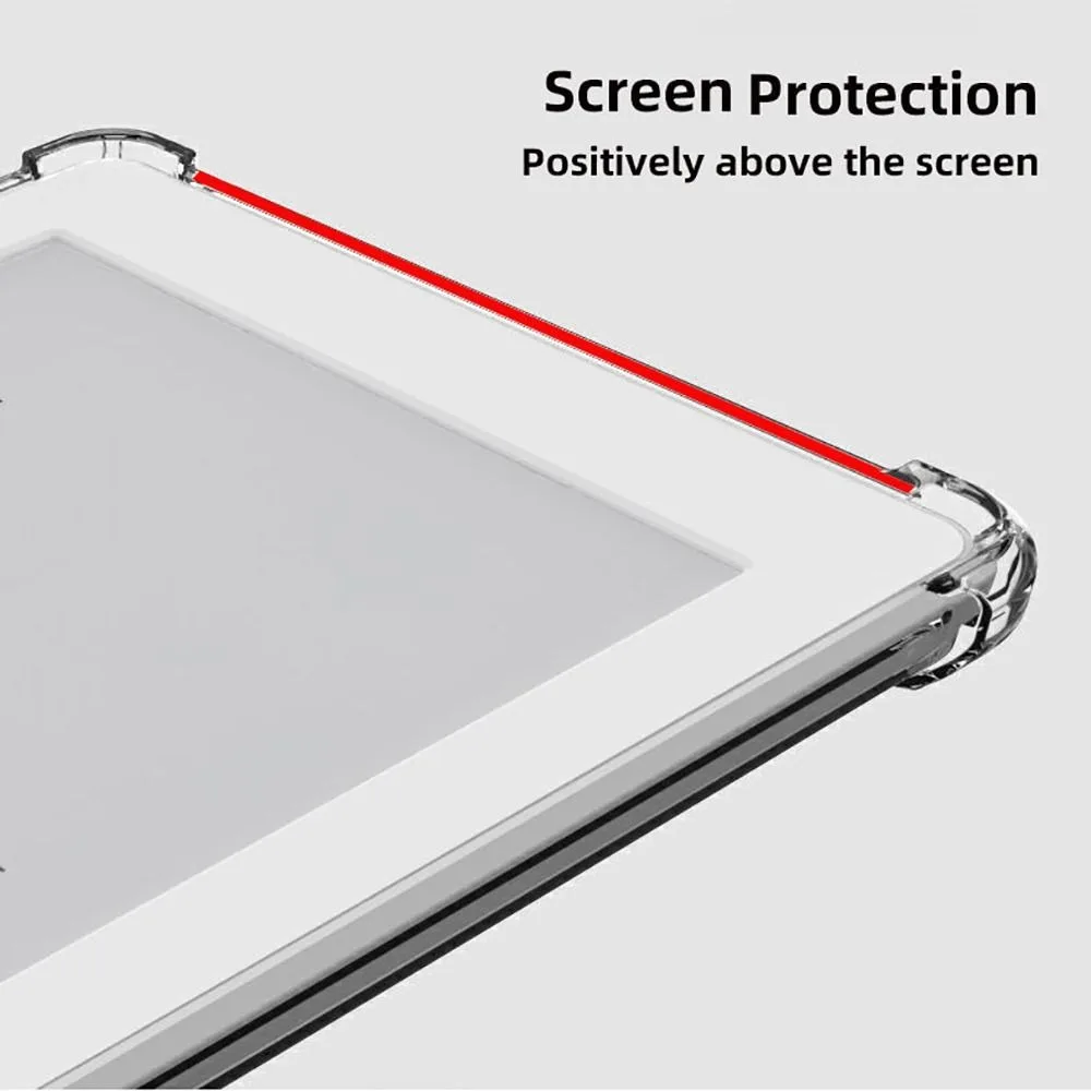 Funda para lector electrónico a prueba de golpes de 7 pulgadas, bolsa de aire, cubierta protectora anticaída, carcasa trasera resistente al desgaste de TPU para Onyx Boox Leaf5/5C