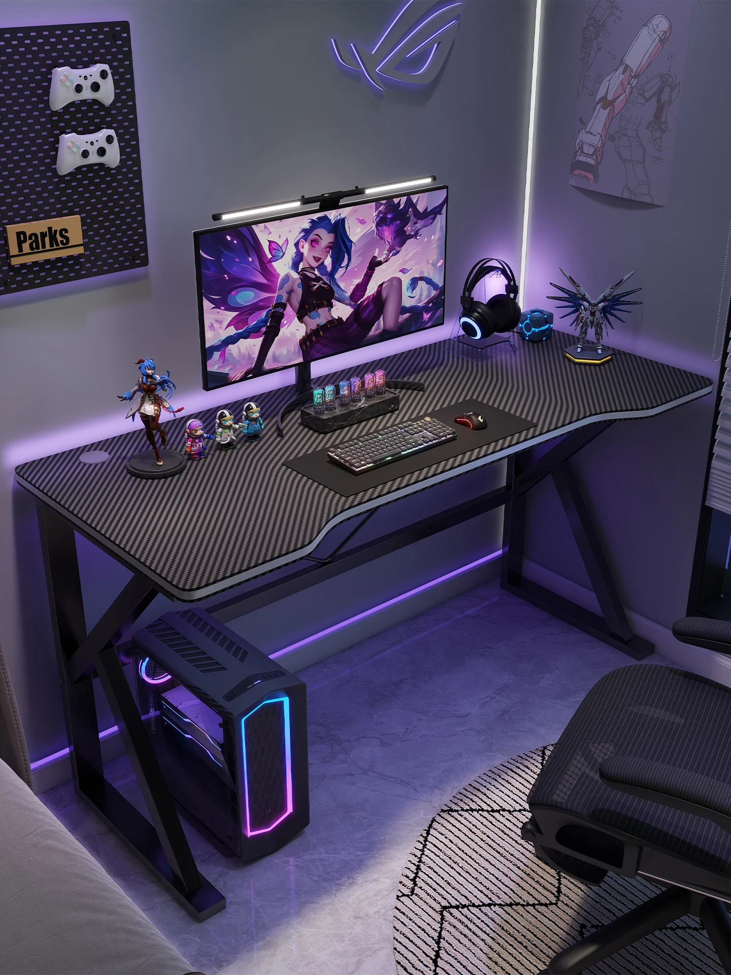 

Computer desk desktop bedroom home e-sports table and chairs simple workbench 2025 new