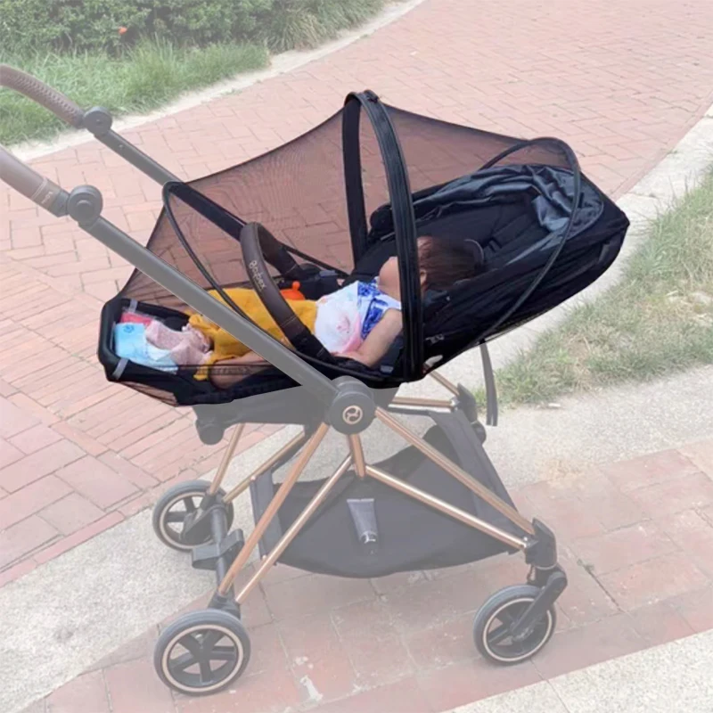 Stroller Mosquito Net For Cybex Priam Mios Balios S Eezy Melio Stokke Xplory Bugaboo Bee Series Baby Buggy Accessories