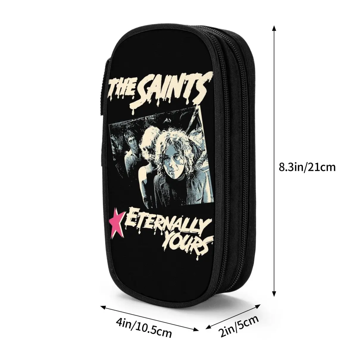 The Saints Eternally Yours Rock Band Pencil Cases Pencilcases Pen Box for Student Big Capacity Bags Students Zipper Stationery