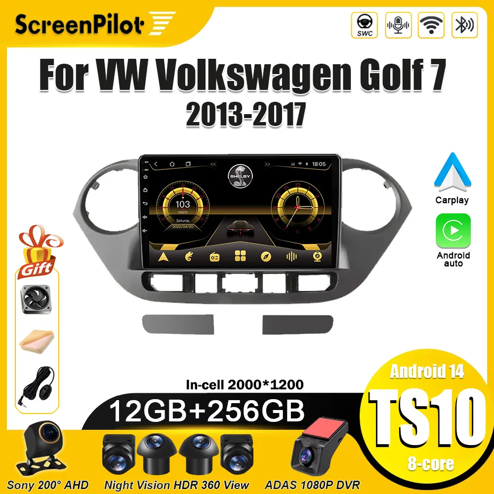 For Hyundai Grand I10 2013 - 2016 2017 2018 Car Android 16 Multimedia Video Player Bluetooth Intelligent System Wifi 8 Core 5G