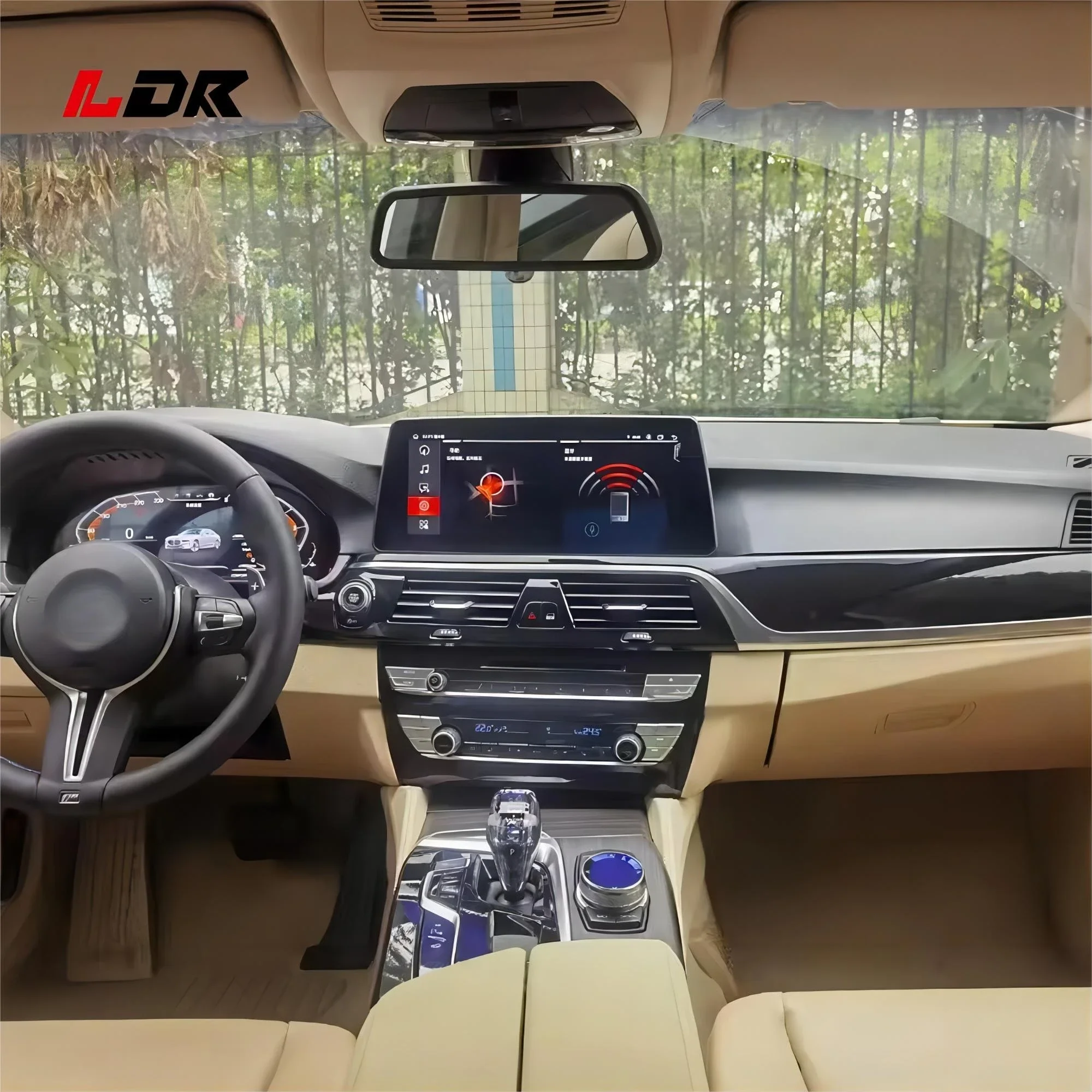 LDR C-Car is suitable for F10 2009-2016 upgraded version, 2023 new G30 suite, and the screen dashboard can be plugged!