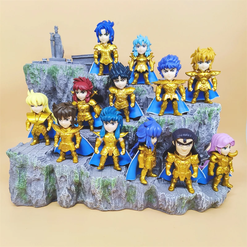 Mythe tissu lion Aiolia verseau Camus Cancer DeathMask doré zodiaque chevalier poupées d&#039;action BANDAI 5 pièces Saint Seiya figurine d&#039;anime
