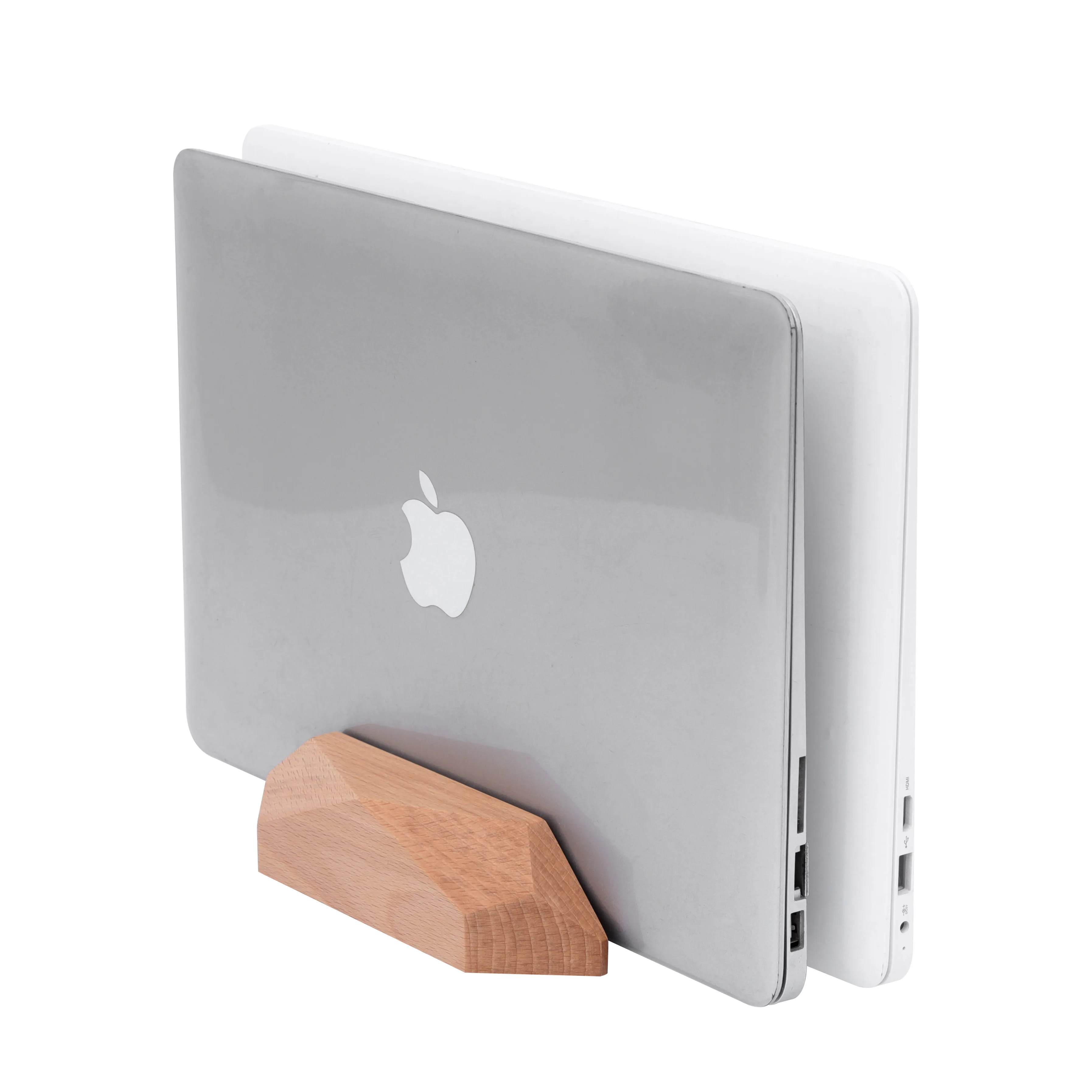 

Laptop Stand Solid Wood for Macbook Ipad Vertical Heat Dissipation Stand Solid Steady Scalable Desktop Organizer Elegant Gift
