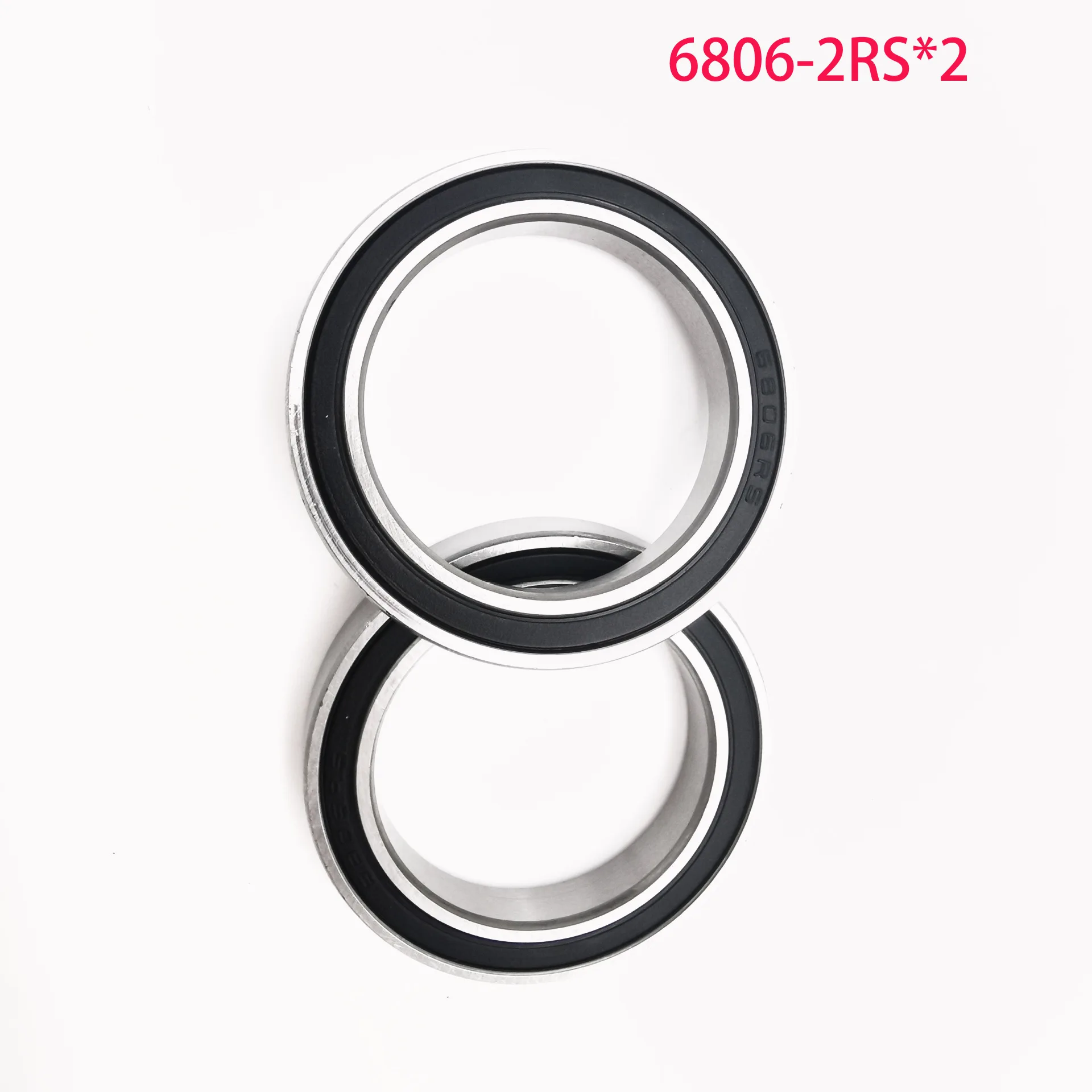 Подшипники нижнего кронштейна BB30 6806-2RS 30x42x7 мм 2 шт. |   Стальные подшипники оси шатунов велосипеда