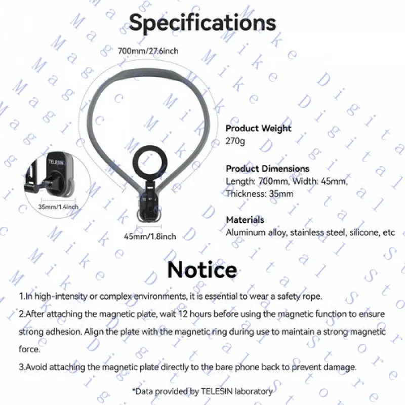 

UU силиконовое магнитное быстросъемное крепление на шею для аксессуаров для телефонов Iphone
