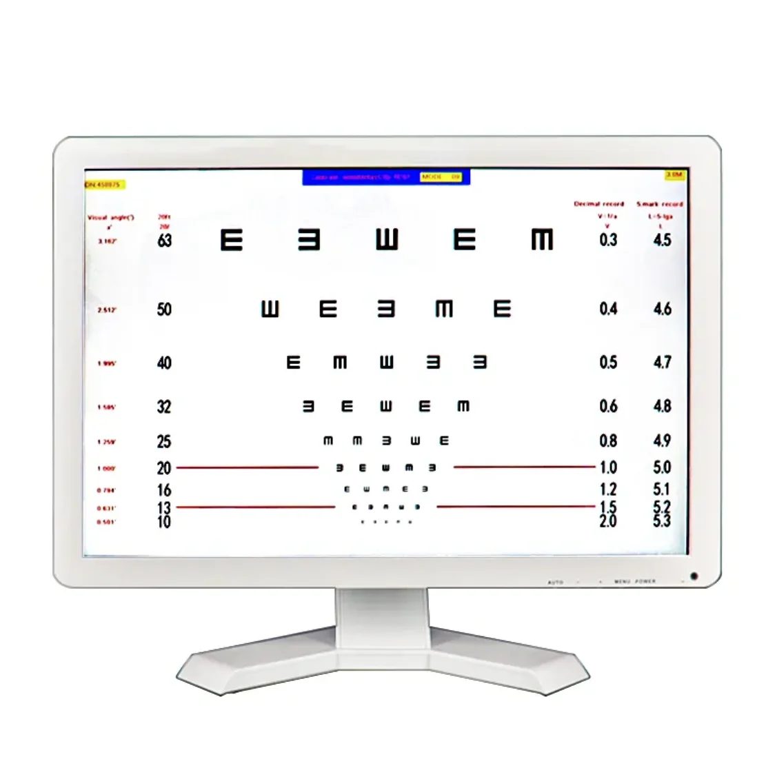 VC-3 19-Inch LED Panel Optics Instruments for TV Set Visual Acuity Testing & Eye Vision Chart