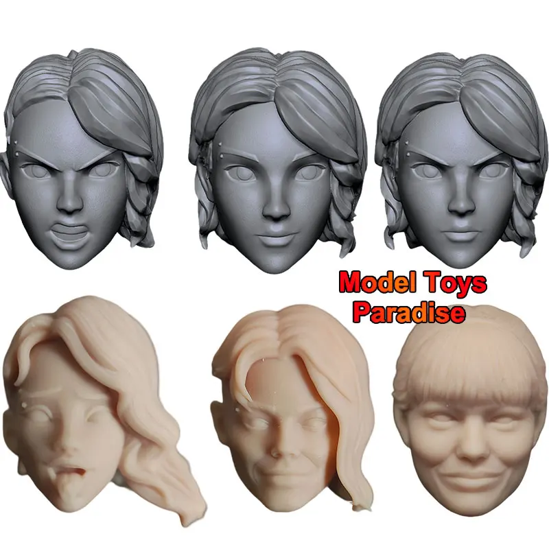 

Неокрашенная модель головы женщины-солдата Гвен Стейси в масштабе 1/12, белая, для самостоятельной сборки, голова героини-паучихи, подходит для 6-дюймовых фигурок.