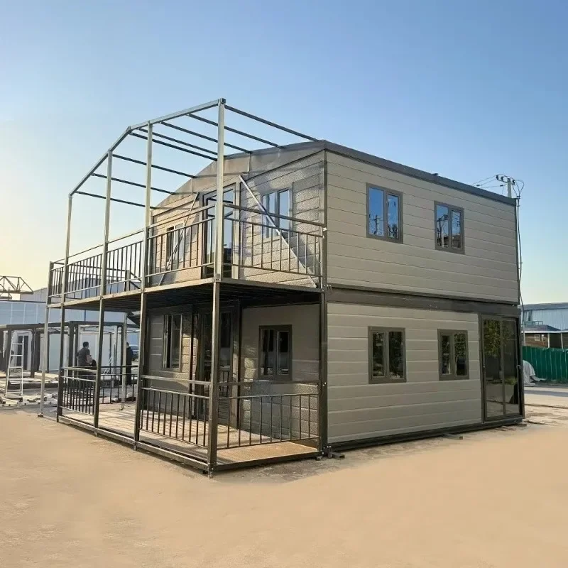 حاوية شقة جاهزة فاخرة 40ft قابلة للتوسيع وحدات منزلية 3 غرف نوم تصميم فيلا حديث رائجة البيع #2