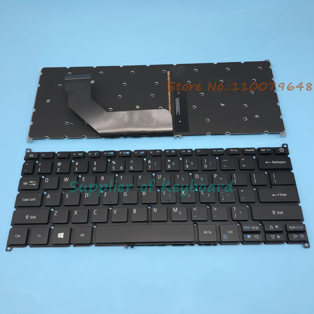 English Latin Spanish Keyboard For Acer S13 S5-371 S5-371T Swift SF113-31 SF314-52 SF314-52G SF314-53G SF314-55G SF314-56G