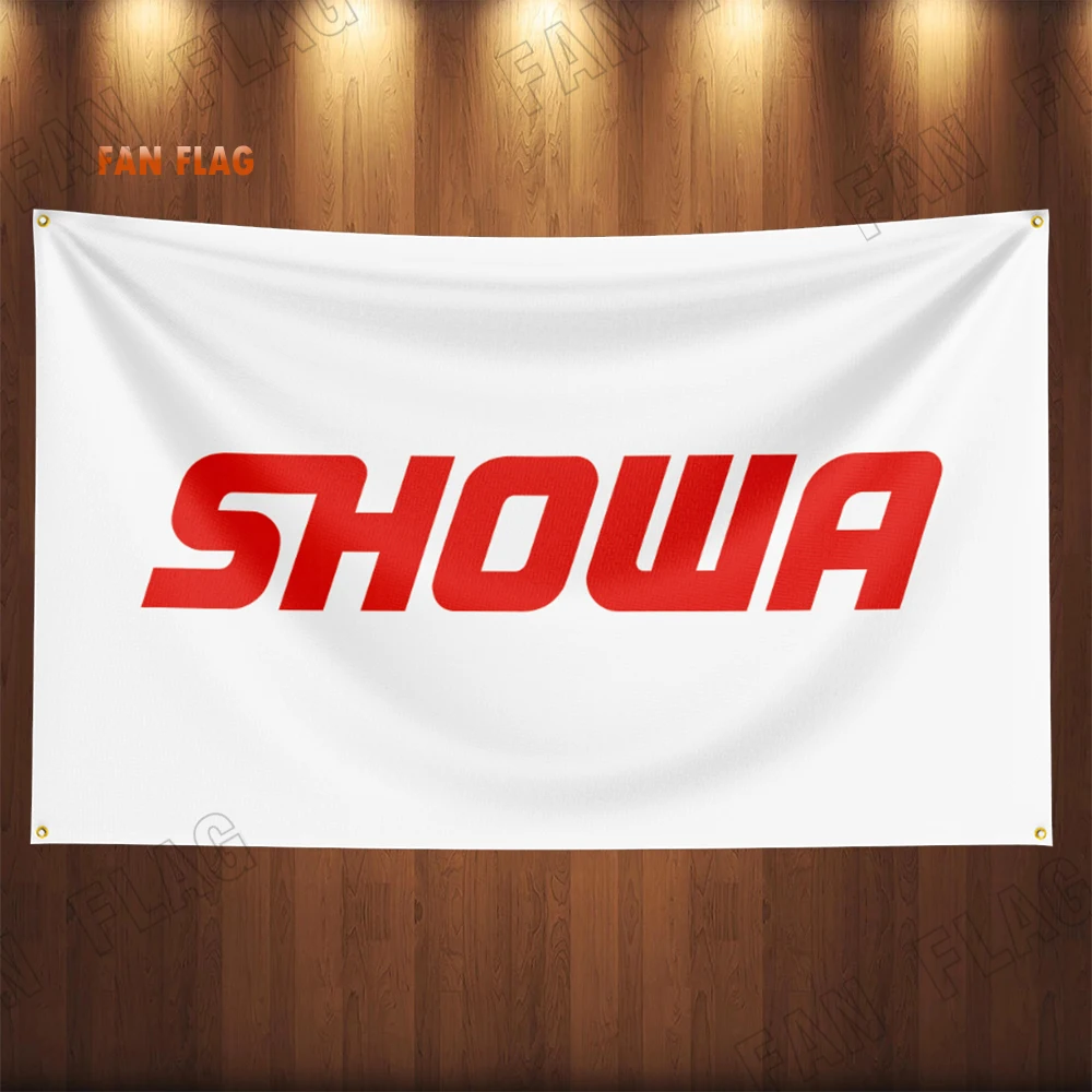 90x150CM Showas Auto Parts Flag Banner For Motorcycle cars Racing Garage Outdoor Decoration Tapestry Poster