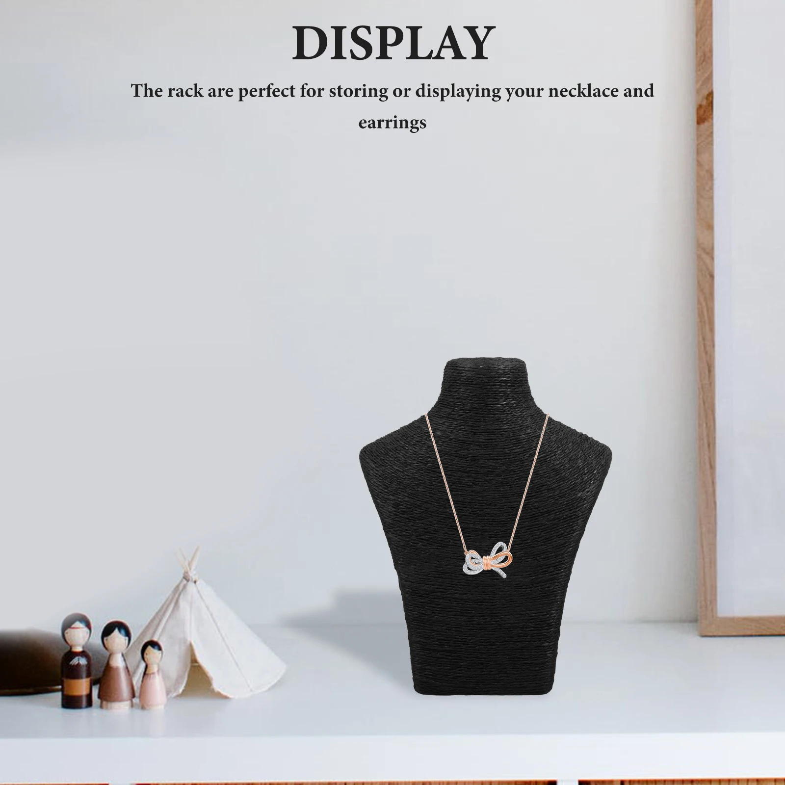 

Necklace Display Rack High Density Foam Black Storage St Lightweight Sturdy Jewelry ganizer Home Store Decoration