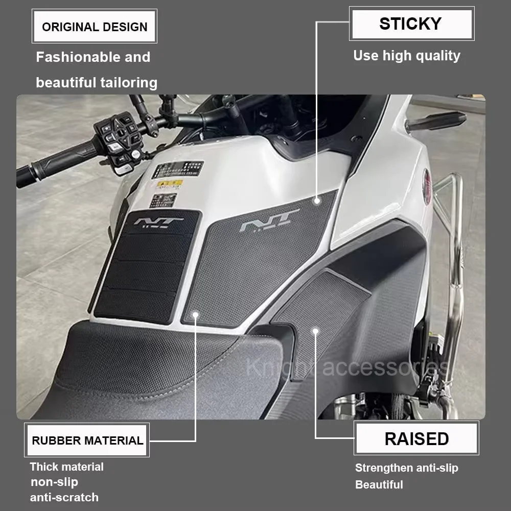 Per HONDA NT1100 NT 1100 Moto Anti-Slip Rilievo del Carro Armato Adesivo di Protezione Ginocchio Grip Serbatoio Carburante Adesivo Laterale Nuovo Modello 2023