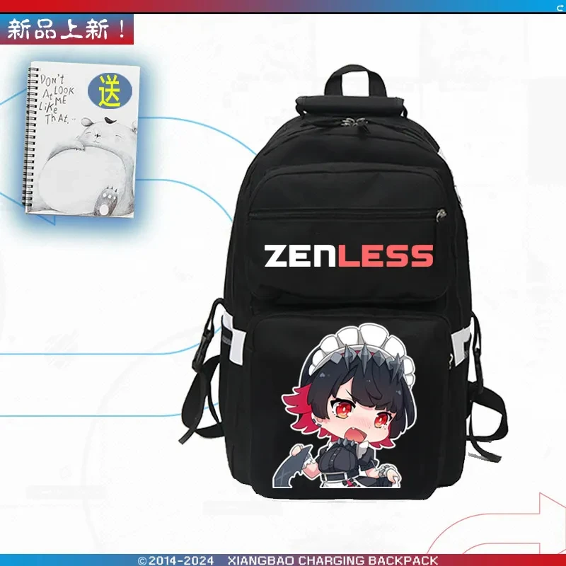 Game Anime Zenless Zone Zero Ellen Joe Shark Girl Backpack School Bag Student Backpack Official Game Gift