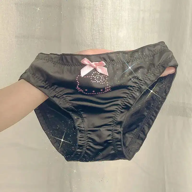 Sanrioed Cartoon Cinnamoroll Panties Kawaii Anime Shorts Underwear for Women Japanese Style Cotton Girls Student Stripe Cute