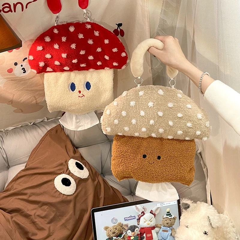 

Kawaii Cartoon Mushroom Tissue Box Wet Wipes Case Car Hanging Bag Paper Holder Storage Removable Napkin Storage Hanging Box Case