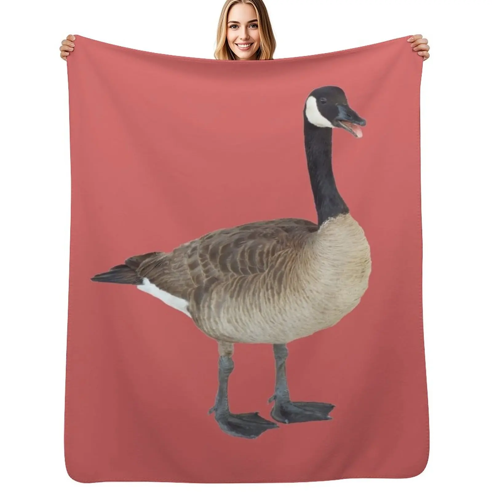 

Panting Goose Throw Blanket Thermal Hair Bed Beautifuls Blankets