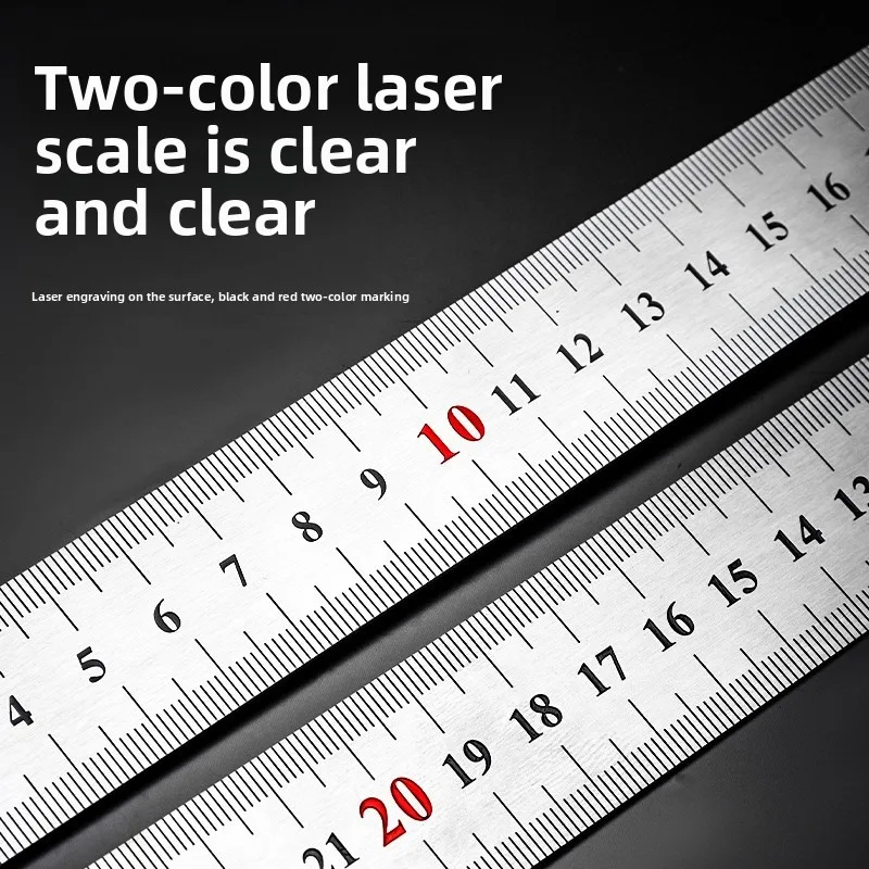 300/500mm Aluminum Alloy Square Ruler Right Angle 90° Turning Ruler Woodworking Ruler Steel Turning Ruler Measuring Tools Gauge