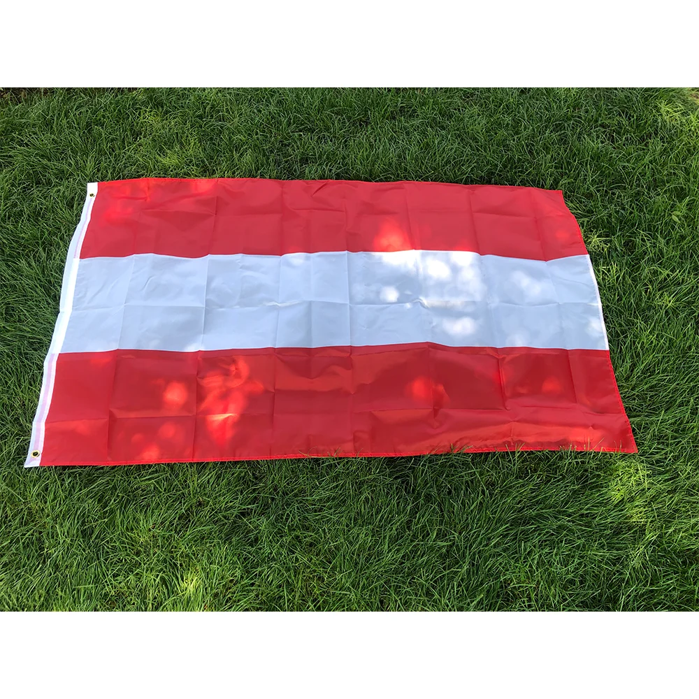 Austria Flag 90x150cm high quality hanging polyester printed AT Austria national Flag Banner for Home Decoration