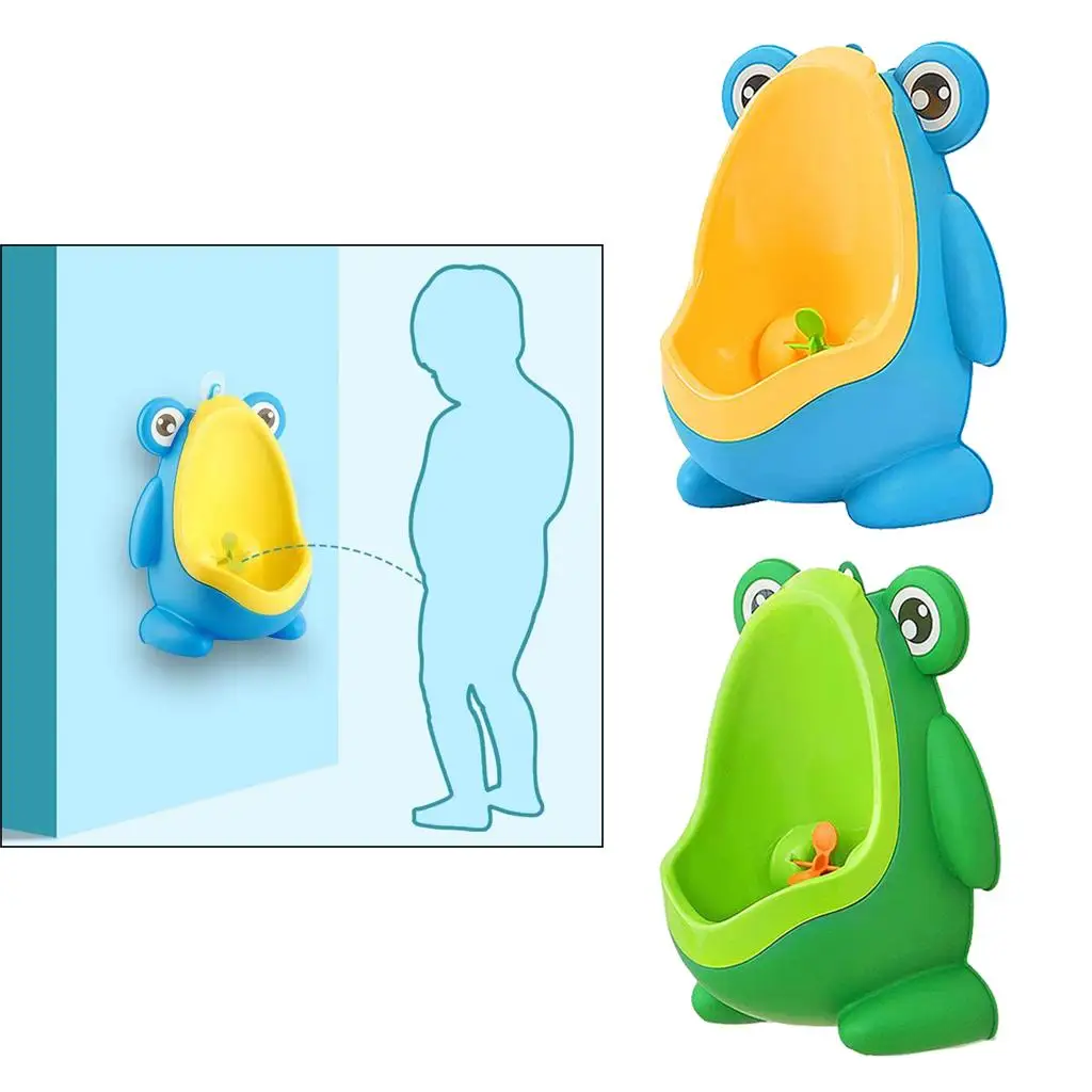 

Cute Frog Little Boys Pee Toilet Children Training Potty Urinal Wall Mounted Urinal for Boys Easy to Clean Standing Toilet Bowl