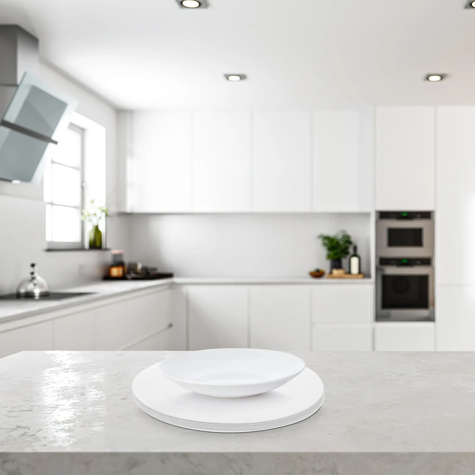 

10 шт. больших изоляционных подставок для тарелок из войлока, многофункциональные разделители для кастрюль и сковородок, для штабелируемого хранения керамических мисок