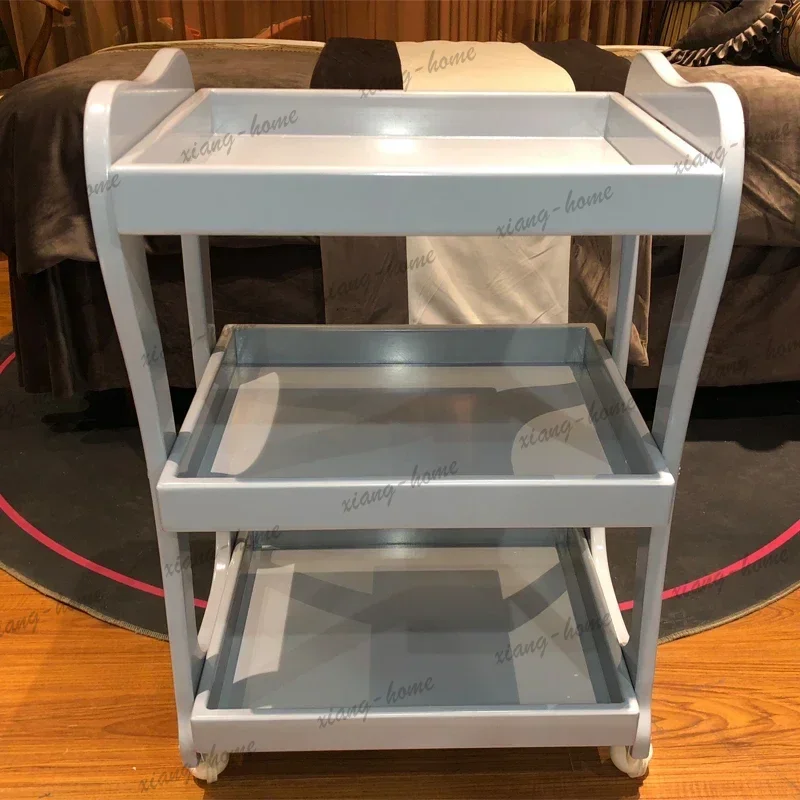 Factory Direct Nordic Beauty Salon Rolling Cart Modern Creativity Shelf Drawers Salon Trolley Hotel Medical Salon Furniture Kosm