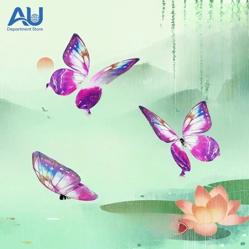 Bionic Butterfly Flapping Wings Butterfly Handmade Colorful Wings Gravity Sensing Remote Control Black Technology Flying Device