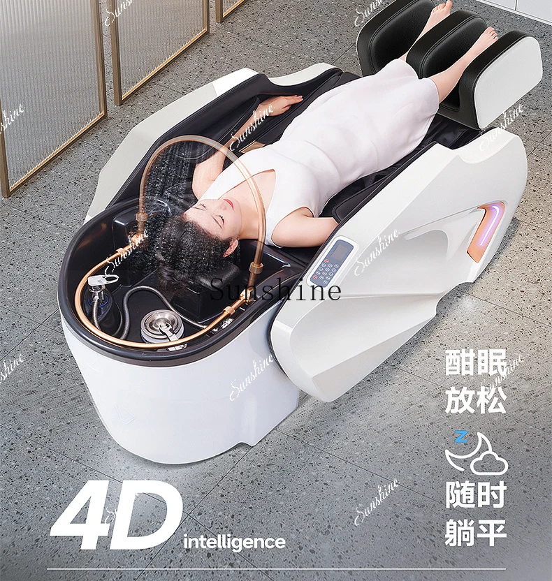 Electric massage shampoo bed barber shop special new beauty salon head treatment water circulation fumigation integrated FT