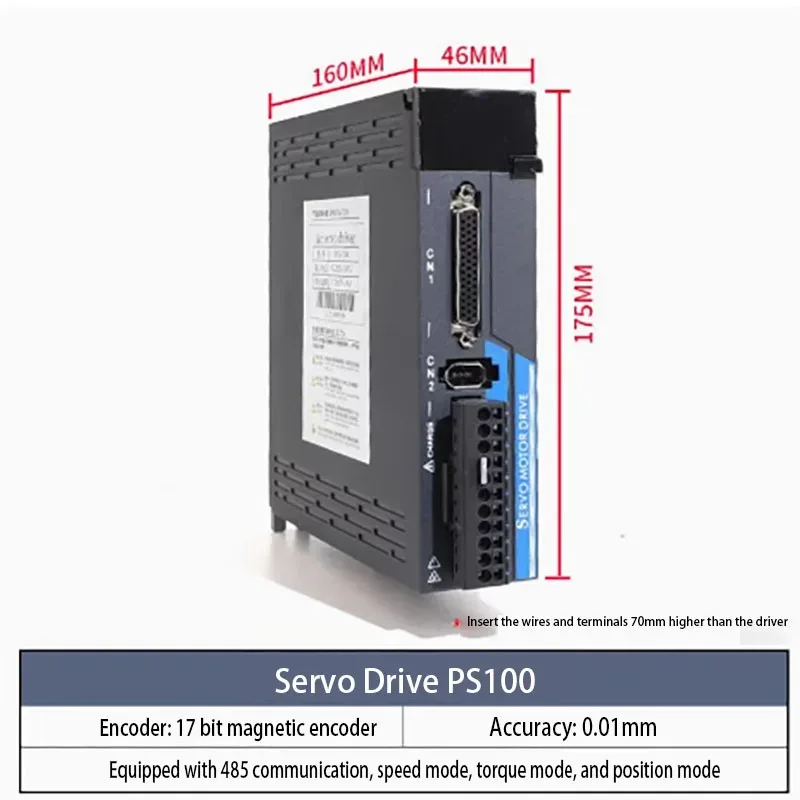 Servo Drive PS100 1000W EtherCAT Bus KS300 DB200E P100E-40-ZX P100E-75-ZX PS100-2A-B AC  for CNC Automation Equipment