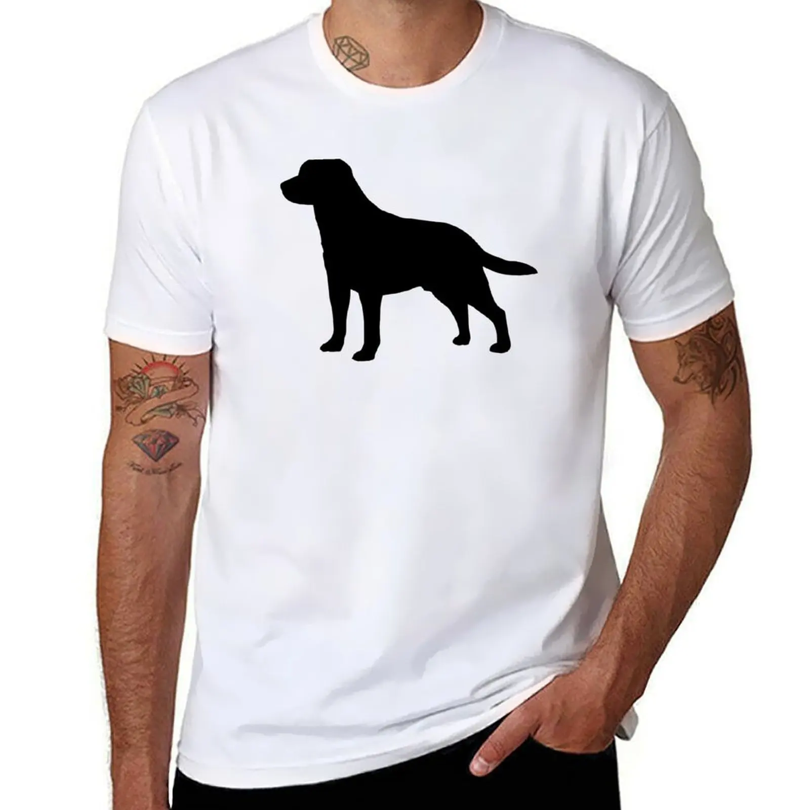 

Labrador T-Shirt men t shirt cotton 100% t shirt man luxury T-Shirt