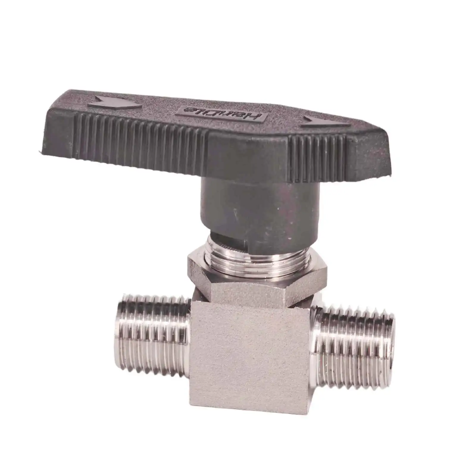 

1/8 "1/4" 3/8 "1/2" BSP NPT Euqal Мужской 304 Запорный шаровой клапан из нержавеющей стали Вода Газ