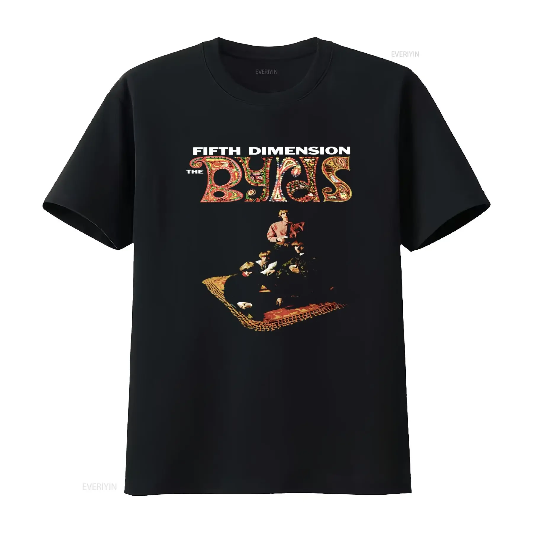 Fifth Dimension The Byrds Retro Band T Shirt Eight Miles High Wild Mountain Thyme Mr Spaceman vintage Washed Casual Comfortable