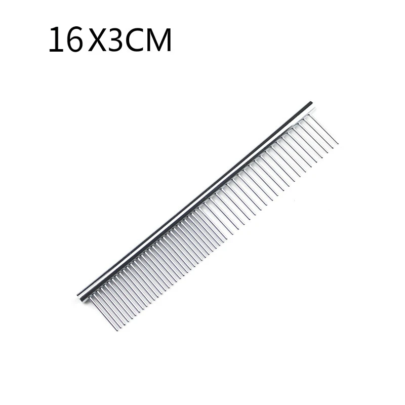 stainless steel pet comb 16x3cm