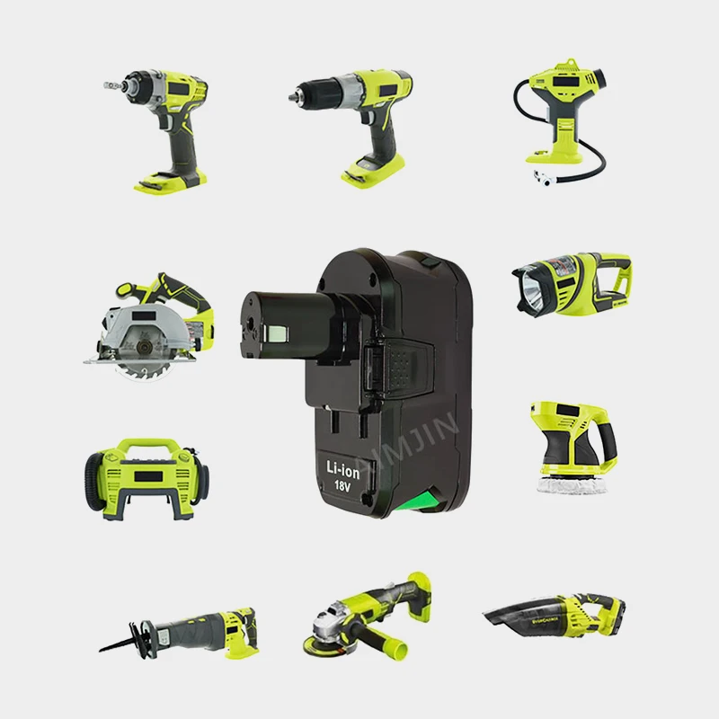 For RYOBI 18V 6.0Ah 18650 Power Tools Lithium-Ion Battery For RYOBI P108 18V Power Tools P104 P107 RB18L50 RB18L20