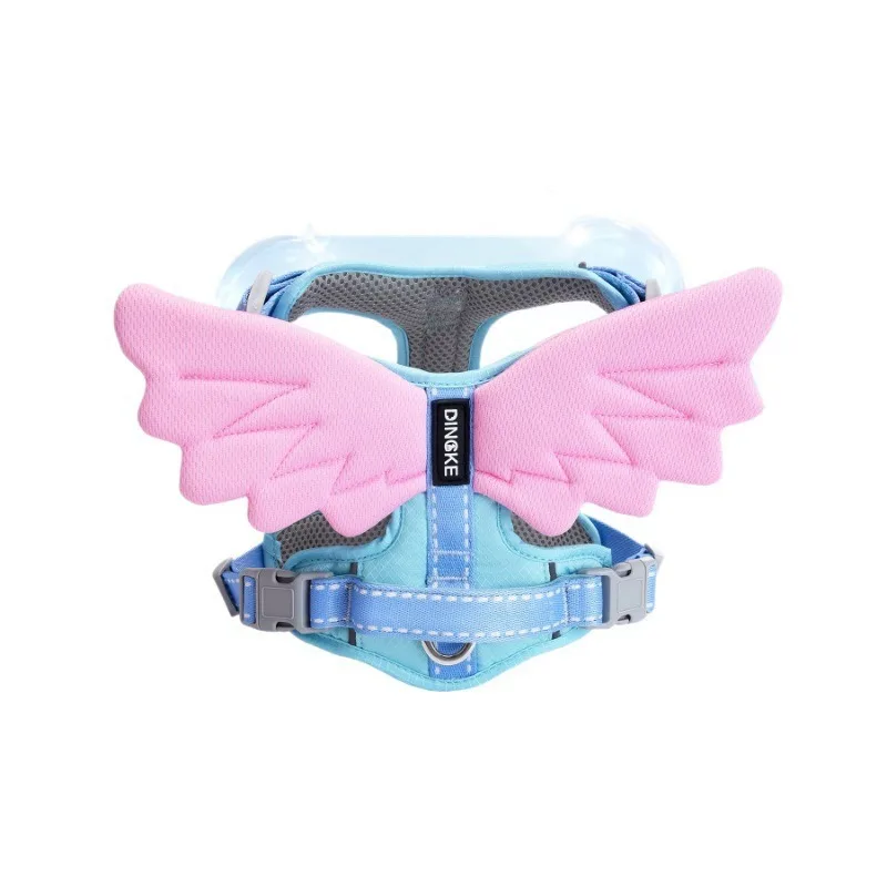 No Pull Escape Proof Dog Cat Harness with 3D Angel Wings Soft Padded Breathable Adjustable for Small Medium Dogs Leash Supplies